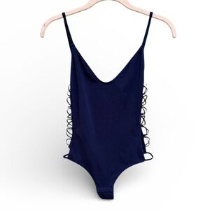 Sam Edelman Women’s Deep Blue Strappy Bodysuit - NWT - Size Medium